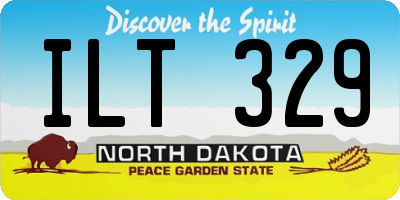 ND license plate ILT329