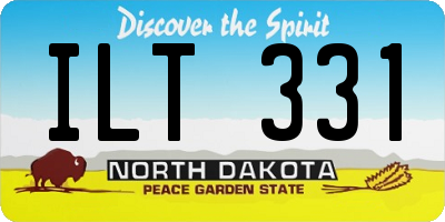 ND license plate ILT331