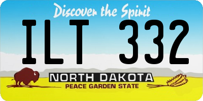 ND license plate ILT332