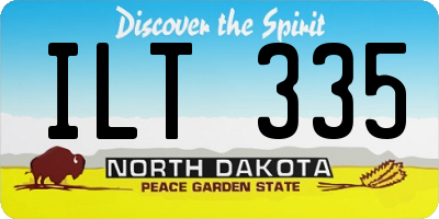 ND license plate ILT335