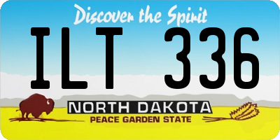 ND license plate ILT336