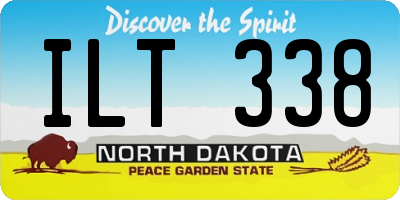 ND license plate ILT338