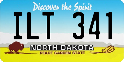 ND license plate ILT341