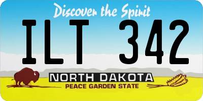 ND license plate ILT342