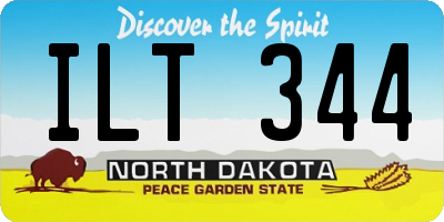 ND license plate ILT344