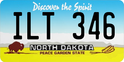 ND license plate ILT346