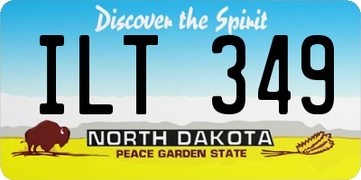 ND license plate ILT349