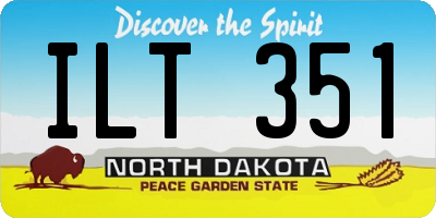ND license plate ILT351