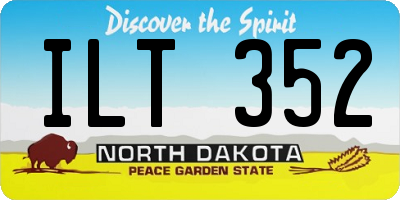 ND license plate ILT352