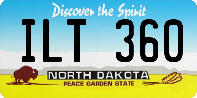 ND license plate ILT360