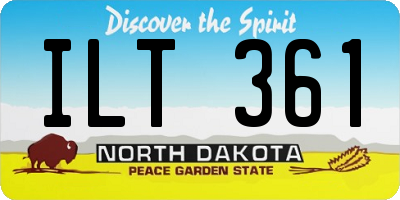 ND license plate ILT361