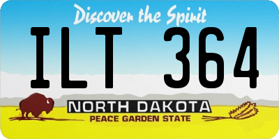 ND license plate ILT364