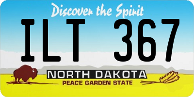 ND license plate ILT367