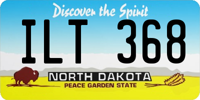 ND license plate ILT368