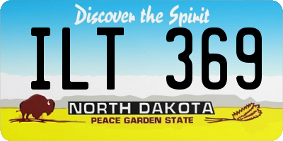 ND license plate ILT369