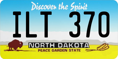 ND license plate ILT370