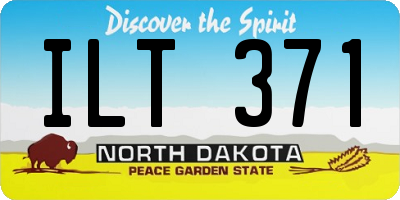 ND license plate ILT371