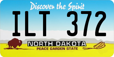 ND license plate ILT372