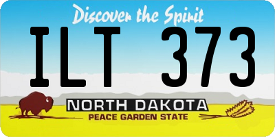 ND license plate ILT373