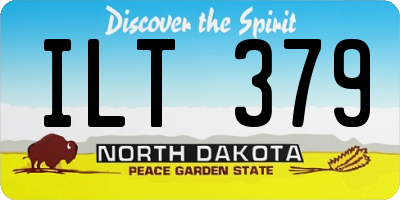 ND license plate ILT379