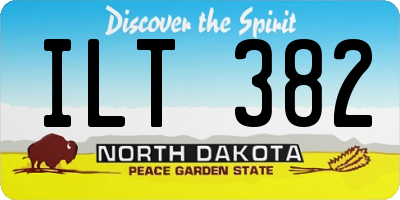ND license plate ILT382
