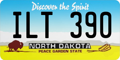 ND license plate ILT390