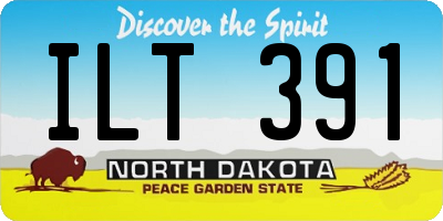 ND license plate ILT391