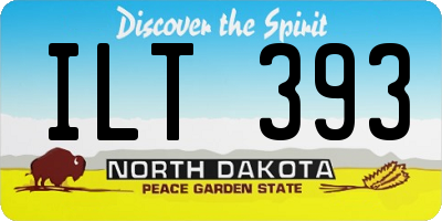 ND license plate ILT393