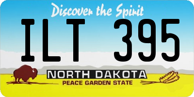 ND license plate ILT395