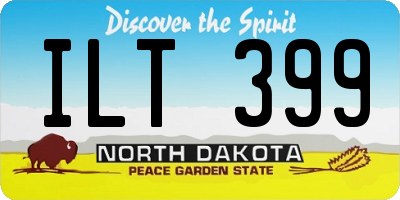 ND license plate ILT399