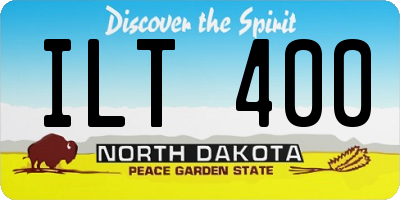ND license plate ILT400