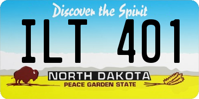 ND license plate ILT401