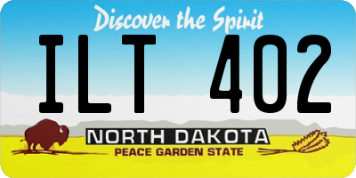 ND license plate ILT402