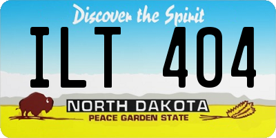 ND license plate ILT404