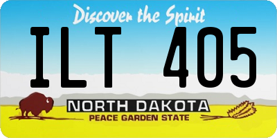 ND license plate ILT405