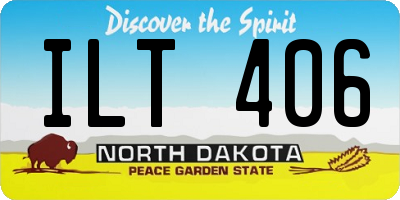 ND license plate ILT406