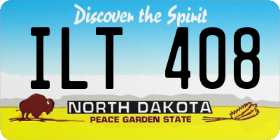 ND license plate ILT408