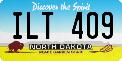 ND license plate ILT409