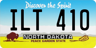 ND license plate ILT410