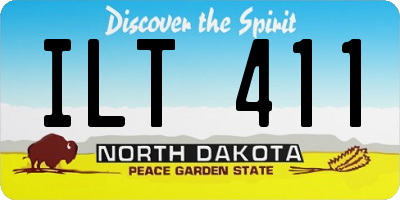 ND license plate ILT411