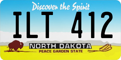 ND license plate ILT412