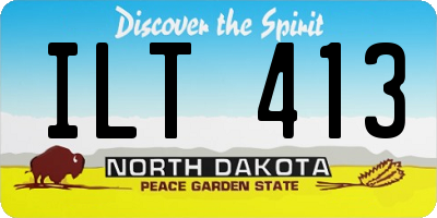 ND license plate ILT413