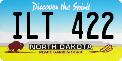 ND license plate ILT422