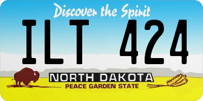 ND license plate ILT424