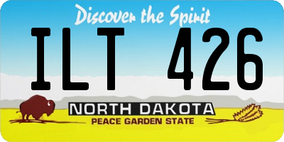 ND license plate ILT426