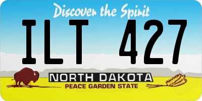 ND license plate ILT427