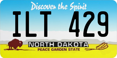 ND license plate ILT429