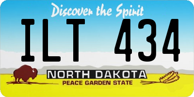 ND license plate ILT434