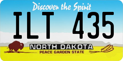 ND license plate ILT435