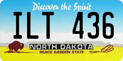 ND license plate ILT436
